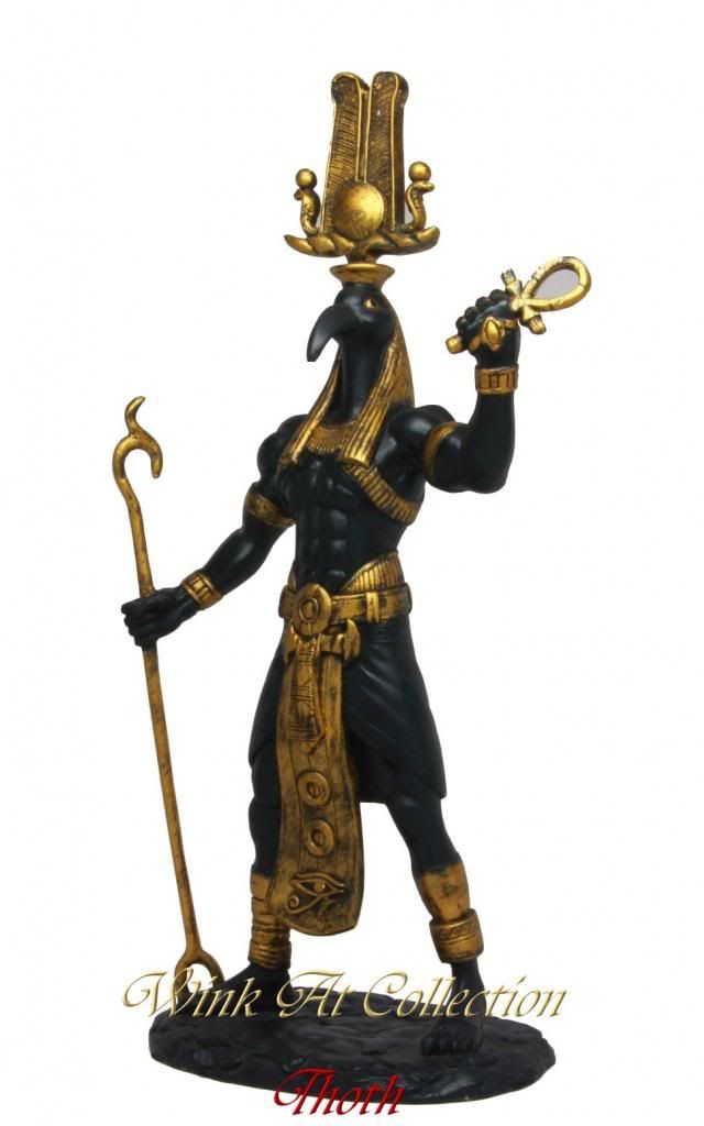 Egyptian God Ra Sekhmet Thoth Figurine Set of 3 eBay