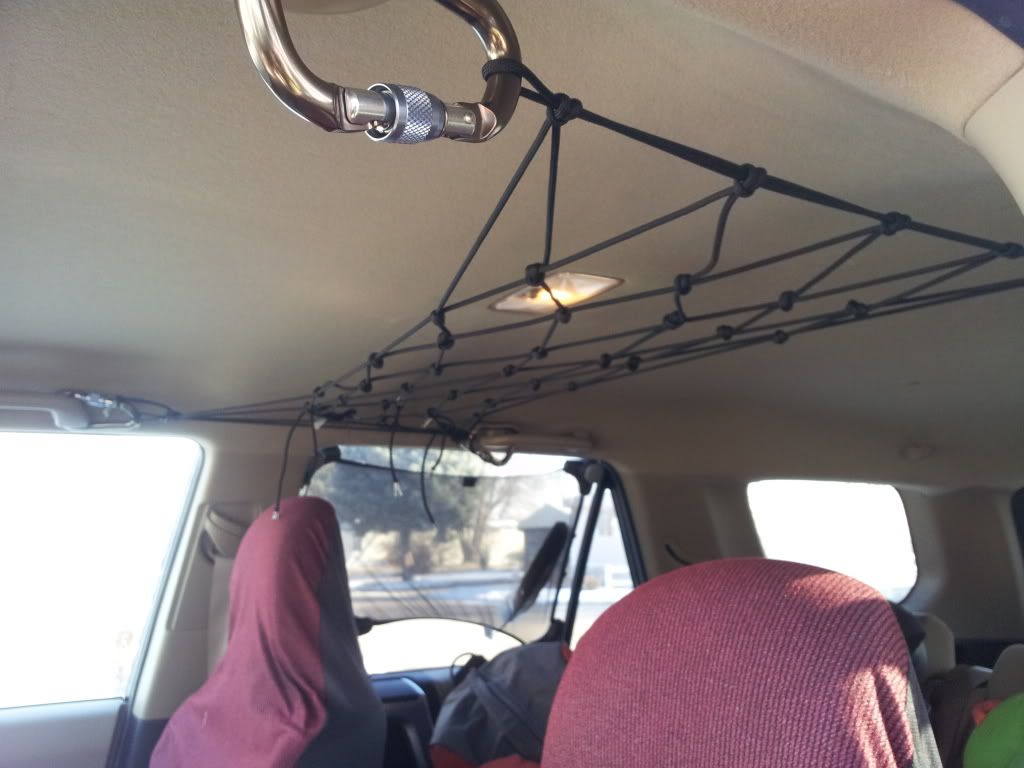Ceiling Cargo Net Toyota 4runner Forum Largest For Now It Ll Be Mainly Diapers Extra Clothes The Kids Bags Of Chips Snacks Etc Anything Light Can Not Hold Really Heavy