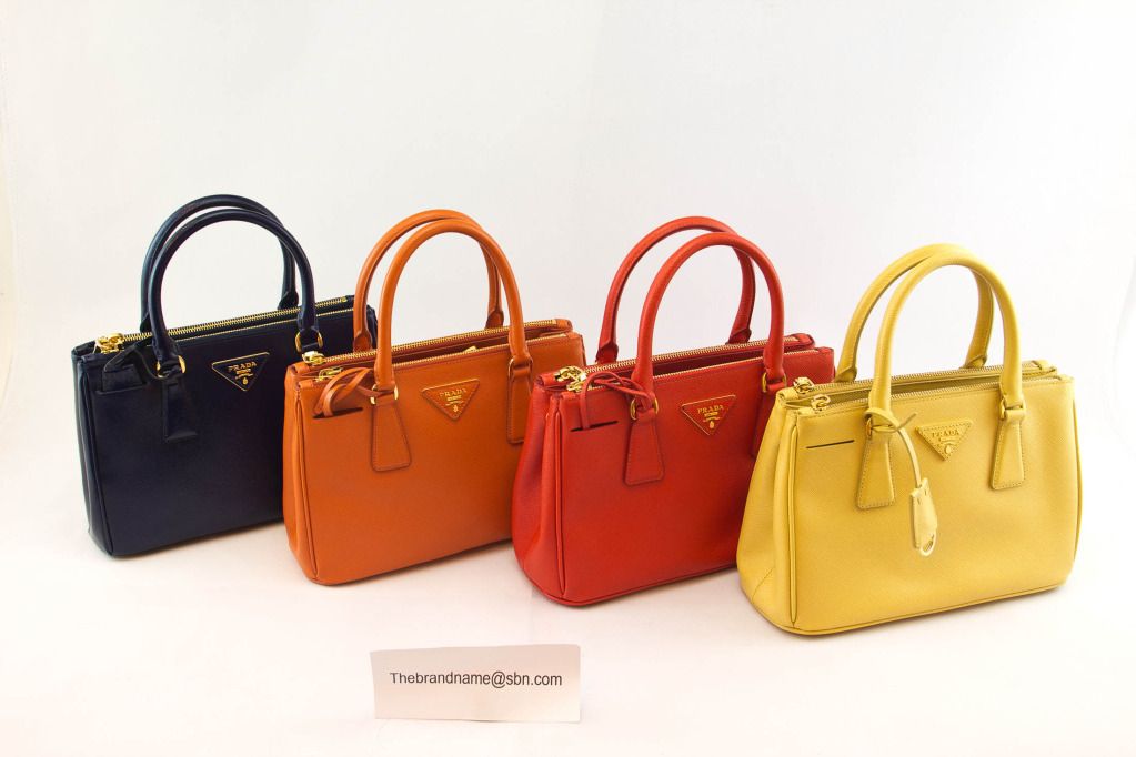 ???????? 3 ???????? PRADA SAFFIANO PAPAYA, Purple, Yellow  