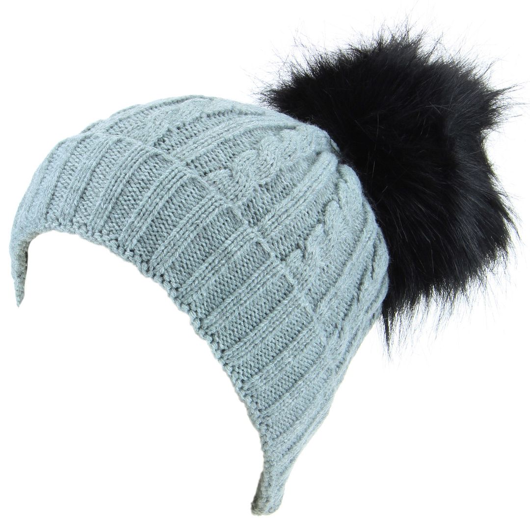 DGHMZ Gorro Invierno Hombre Invierno Mujeres Pom Pom Gorros De Punto C/álido Bobble Girl Fur Pompom Sombreros Pompon Casual Hat Cap