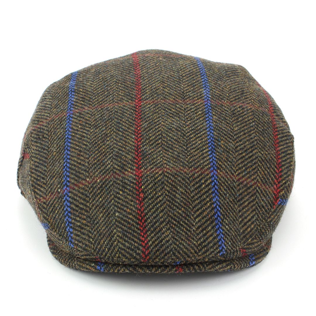 Cappello berretto piatto tweed Fodera Trapuntata Blu Marrone Nuovo Caldi Invernali Caccia Da Passeggio