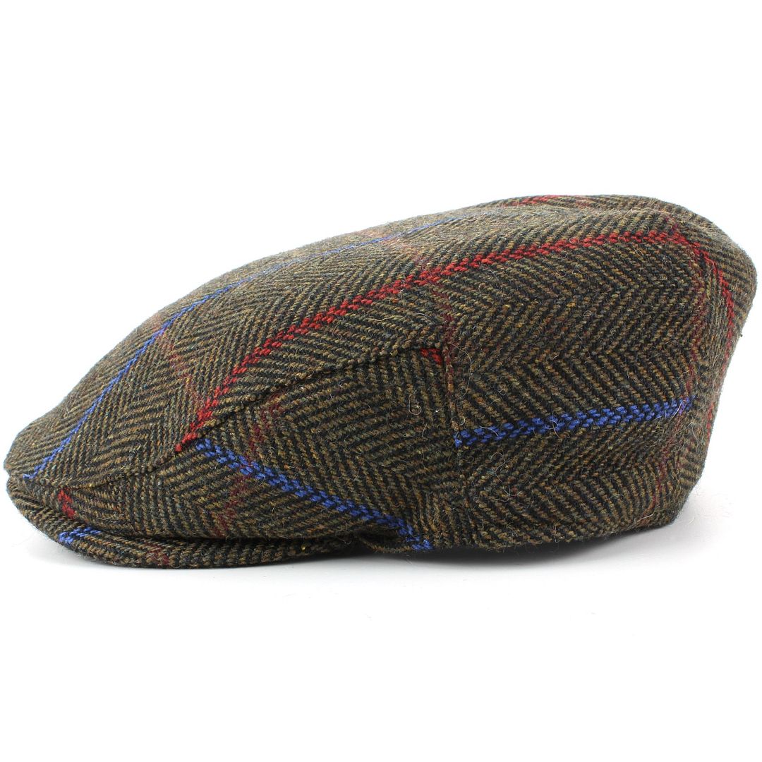 Cappello berretto piatto tweed Fodera Trapuntata Blu Marrone Nuovo Caldi Invernali Caccia Da Passeggio