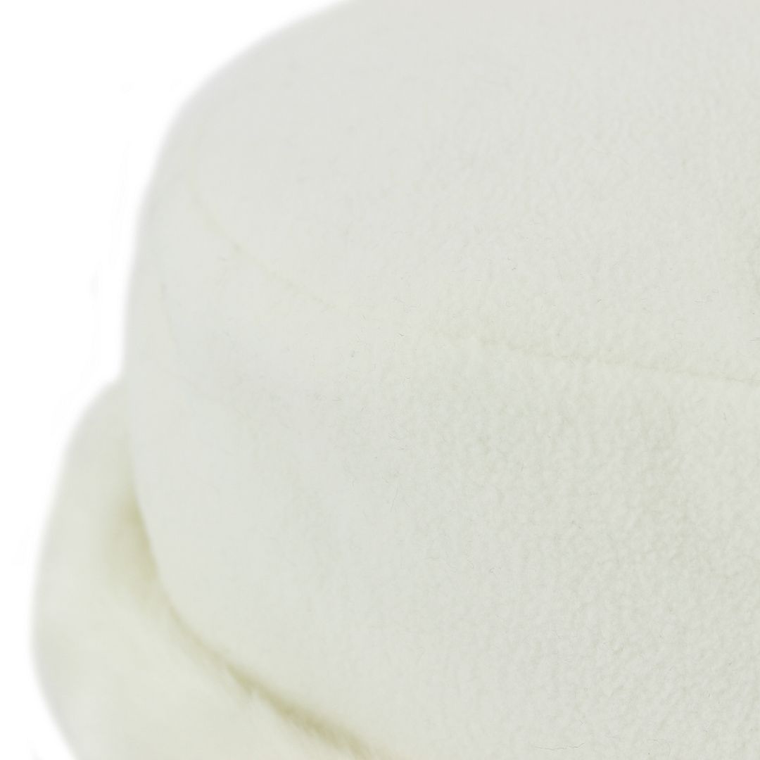 Ladies Fleece Hat Faux Fur Trim Hawkins Womens Winter Warm Ski BLACK WHITE