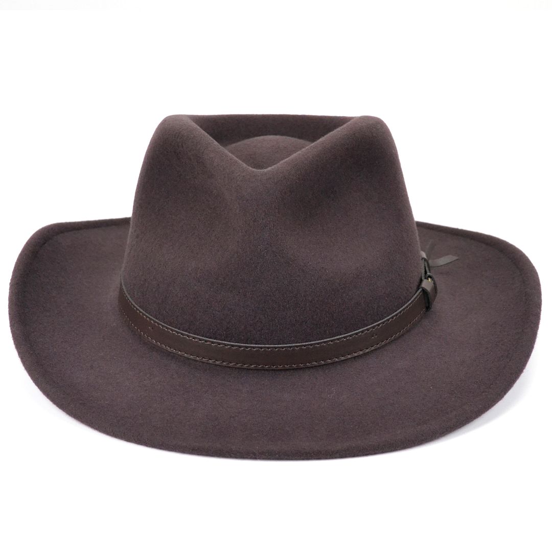 Wool Fedora Hat Hawkins Brim Waterproof Men Women Wide Felt Band eBay