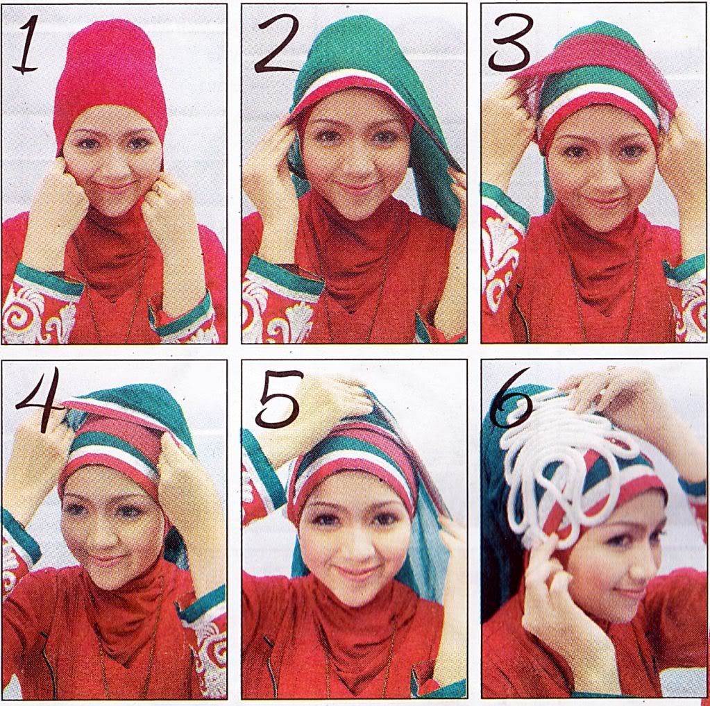 23 Gambar Menarik Tutorial Hijab Segi Empat Lapis Untuk Kamu