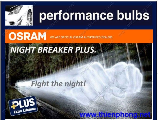 công ty thiên phong chuyên cung cấp bóng đèn OSRAM siêu sáng và siêu tiết kiệm