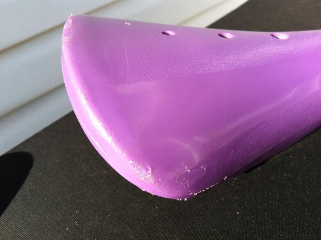 purple wheelie seat