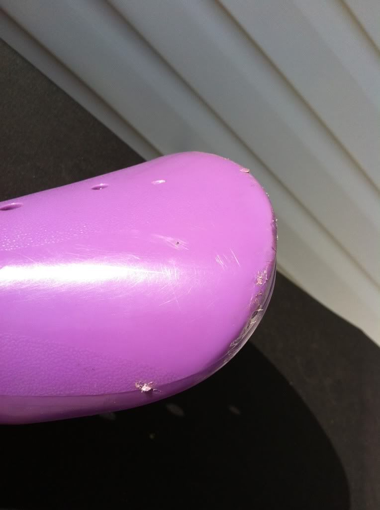 purple mountain bike seat