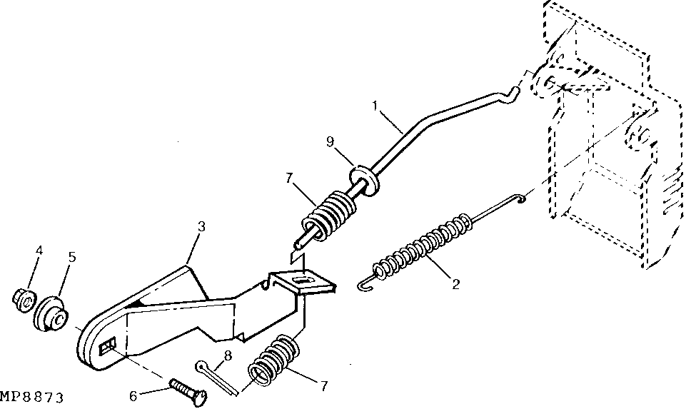 GT275 Parking Brake Lever Return My Tractor Forum