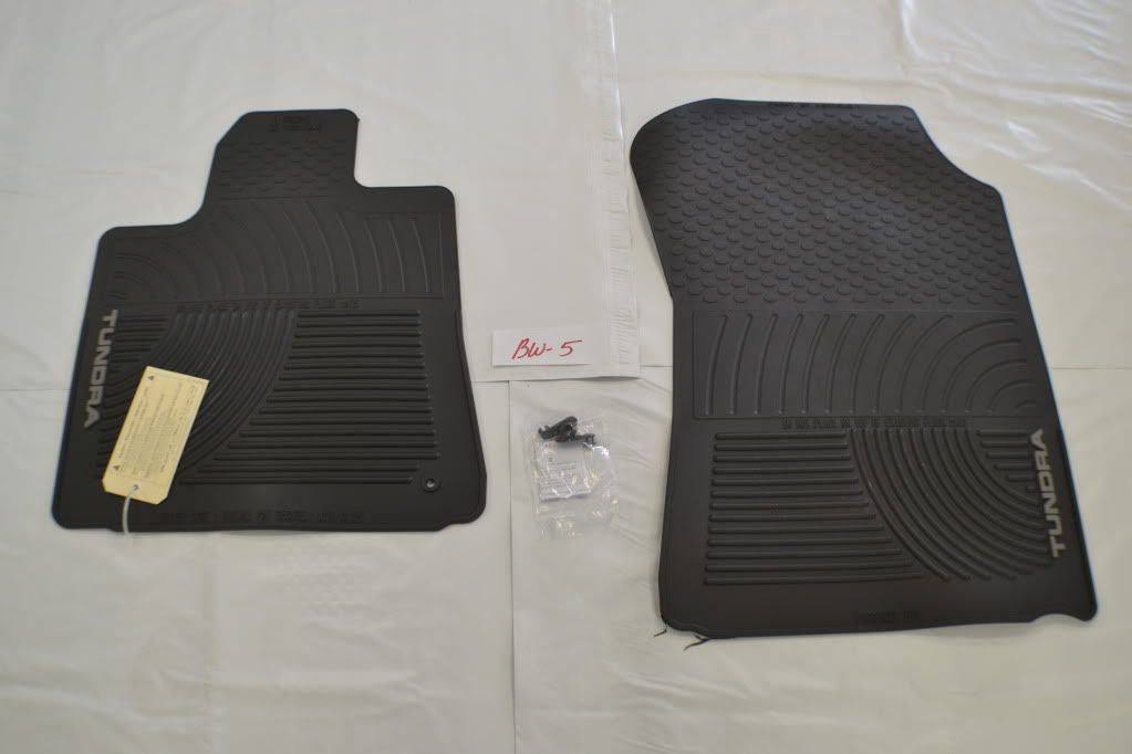 2011 Toyota tundra rubber floor mats