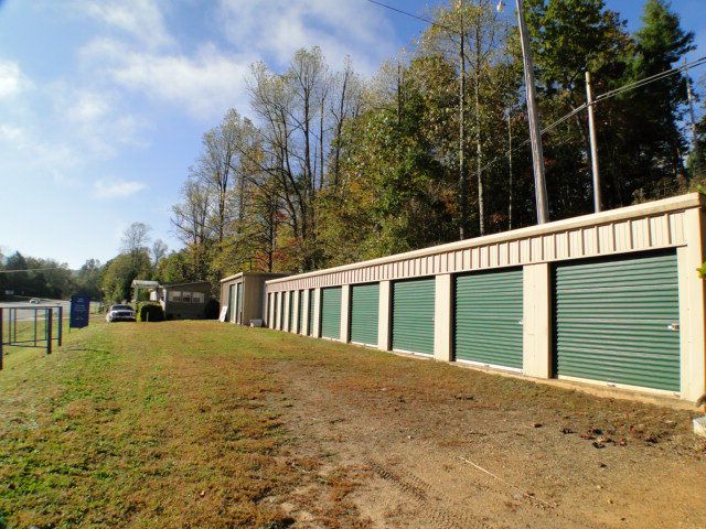  Front view of storage units for sale, Otto NC