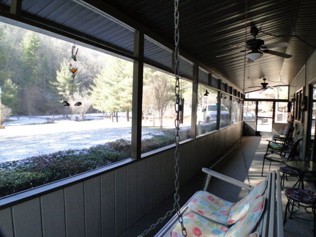 Home with covered deck for sale in Macon County - Properties in Franklin NC
