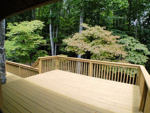 A huge wrap-around deck that would be great for entertaining your friends and family, Patton Valley Homes for Sale Franklin NC