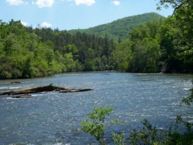Homes right on the river for sale, Cowee Valley, NC 