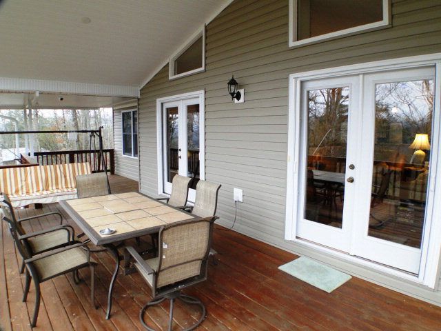 Three covered decks to choose from in this Western NC mountain home, 7 Trimont Mountain Road Franklin NC