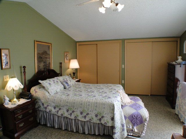One of three nice-sized bedrooms in this home for sale in Franklin NC