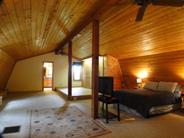 Awesome Loft Bedroom, Bald Head the Realtor, John Becker, Otto NC Log Home, D log mountain homes