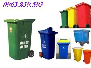 Bán thùng rác nhựa hdpe, thùng rác 95L-100L-120L-240L-660L.