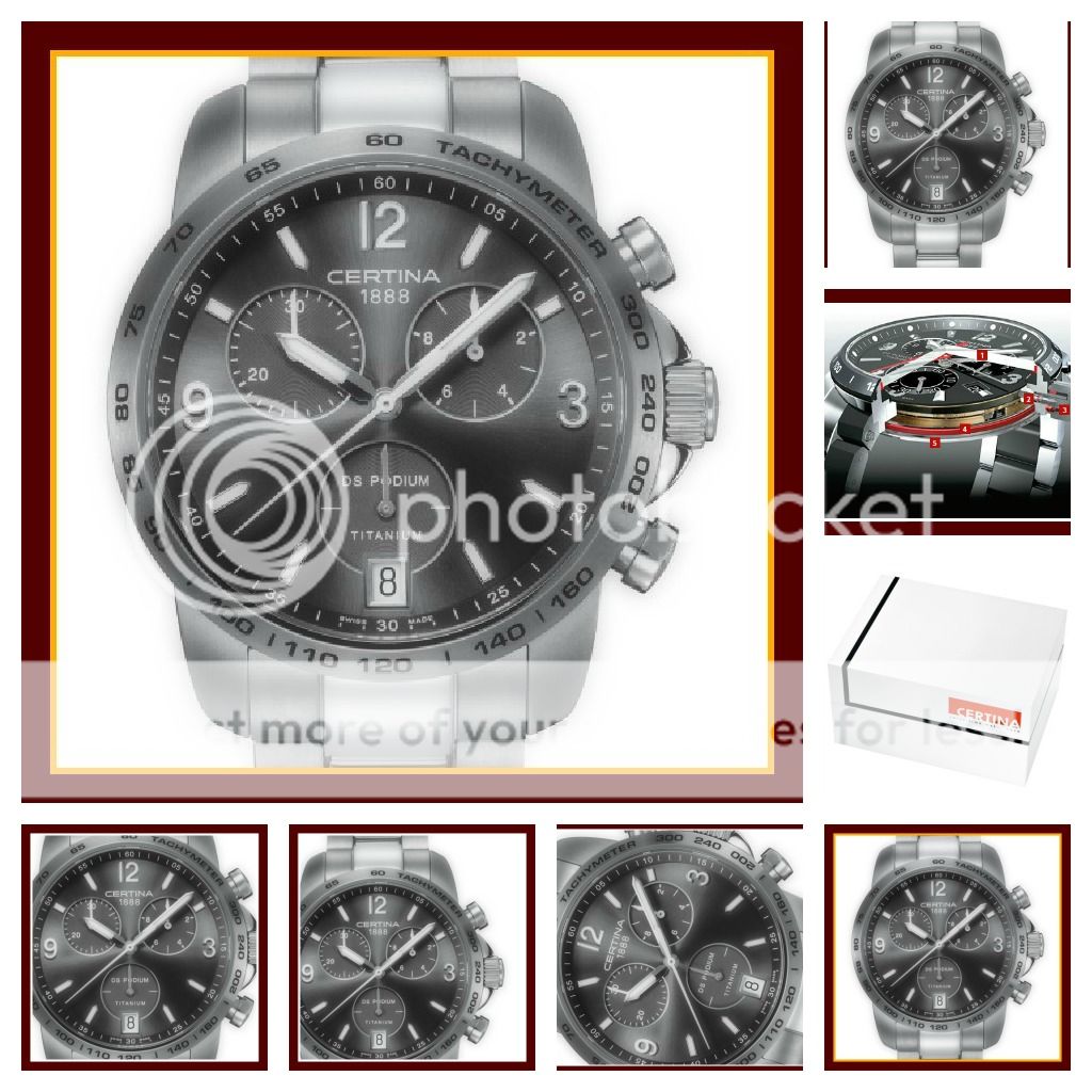 CERTINA C001.417.44.087.00 DS PODIUM CHRONO TITANIUM CHRONOGRAPH NEU